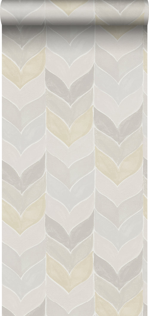 Sanders & Sanders behang grafisch motief beige en grijs - 53 cm x 10,05 m - 640737