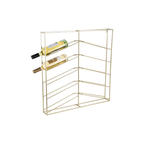 Present Time wijnrek Cuadro - goud - 67x7.5x66cm - vtwonen shop