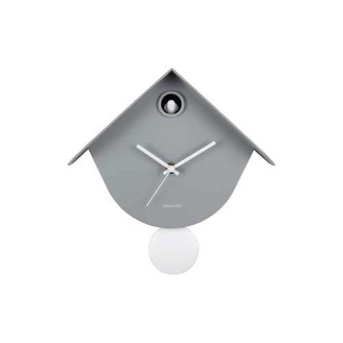 Karlsson wandklok Cool Retro - grijs - 7.5x25.5x25.8cm