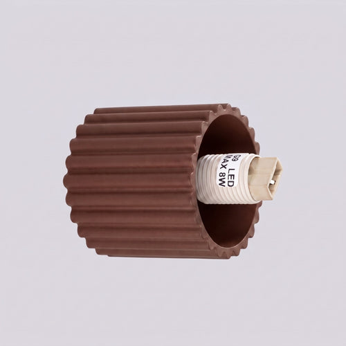 Sollux Lighting Wandlamp HALO bruin IP44 - 12x17x12cm
