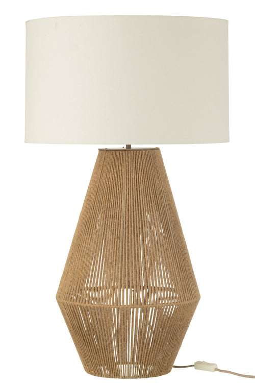 J-Line lamp Striing - metaal/jute - naturel