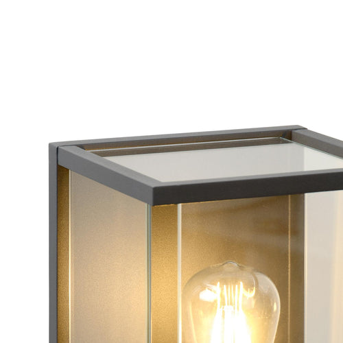 Lucide wandlamp CLAIRE - 1xE27 - Antraciet