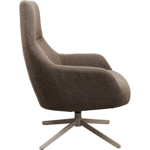 Kare Design Draaifauteuil Mimi bruin