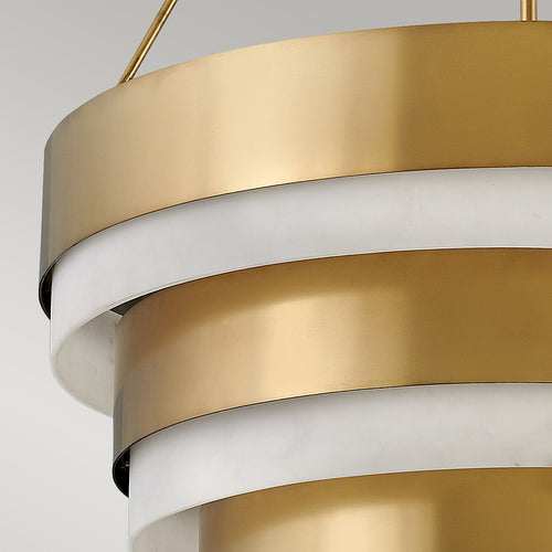 Elstead Hinkley Echelon Cilindrische hanglamp Heritage Brass