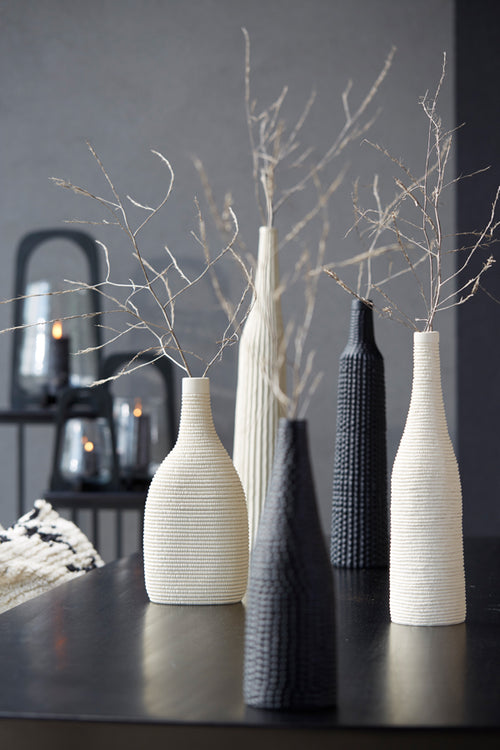 Light & Living vaas YOUNA - Ø10x40cm - wit