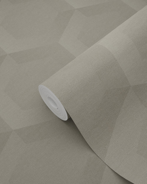 Origin Wallcoverings eco-texture vliesbehang 3d hexagon motief zand beige - 0.53 x 10.05 m - 348019 - vtwonen shop