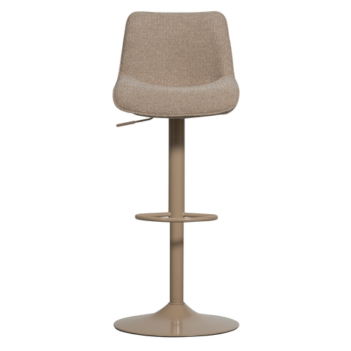 WOOOD verstelbare barstoel Marten - Polyester - Zand - 110x45x50 - vtwonen shop