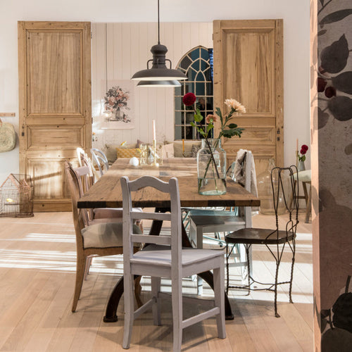 Mexlite hanglamp eliga - 1 lichts - 40x 150 cm - bruin - vtwonen shop