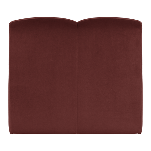 WOOOD 1-zits bank Mojo - Velvet - Kastanjebruin - 74x84x97