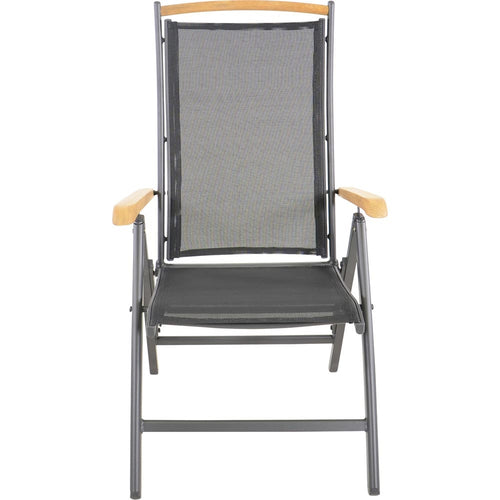 Lesli Living bistrostoel Monza - zwart - 61x75x110cm - set van 2