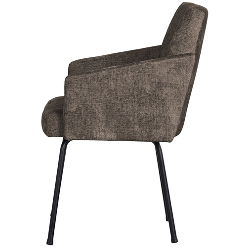 BePureHome eetkamerstoelen Mount - Polyester - Grijs/Bruin - Set van 2 - vtwonen shop