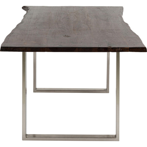 Kare Design Eettafel Harmony 200x100cm walnoot chroom - vtwonen shop