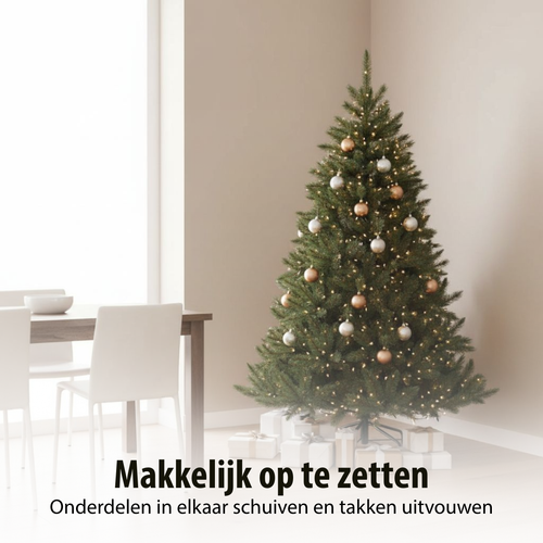 Triumph Tree Bristlecone Kerstboom - Kunstboom met Natuurlijke Uitstraling - Kerstversiering voor Binnen - Ruim Formaat met 438 Takken - H155 x Ø99 cm