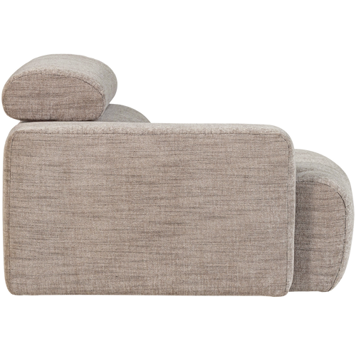 WOOOD 1-zits element bank arm links Novi - Polyester - Naturel Melange - 86x109x113 - vtwonen shop