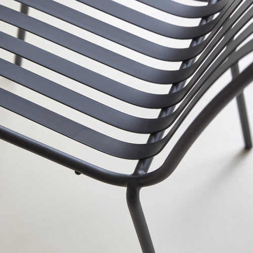 Tikamoon Zwarte metalen stoel - Zwart - vtwonen shop