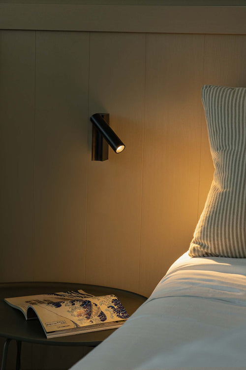 Faro Cronos Leeswandlamp Mat Zwart 2700K