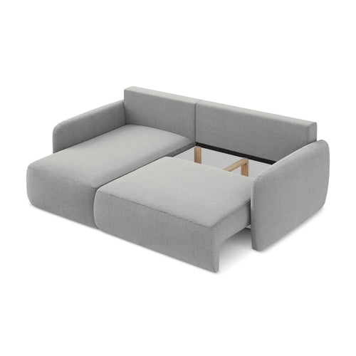 LaMiaSofa hoekbank links Corle - textuurstof - lichtgrijs - 207x148x86