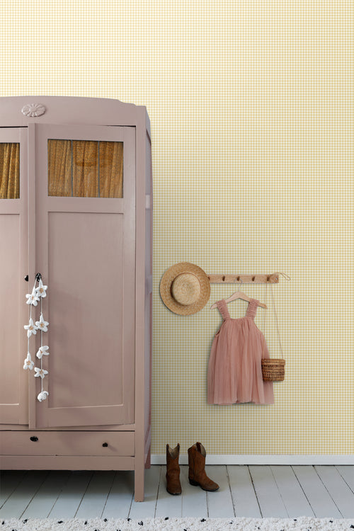 ESTAhome behang strepen pastel geel - 50 x 900 cm - 131645 - vtwonen shop