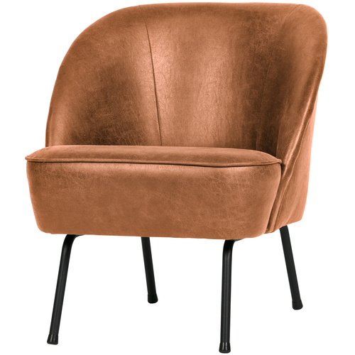 BePureHome fauteuil Vogue- Leer - Cognac -  69x57x70 - vtwonen shop