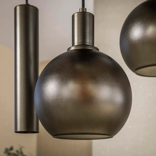 Giga Living Hanglamp Sfera Tricolore - Bruin Glas - 100x35x150cm