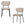 WOOOD eetkamerstoelen Kjeld - Polyester - Naturel - Set van 2