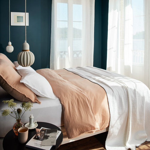 Madura Dekbedovertrek Lou roze perzik 260x240 cm