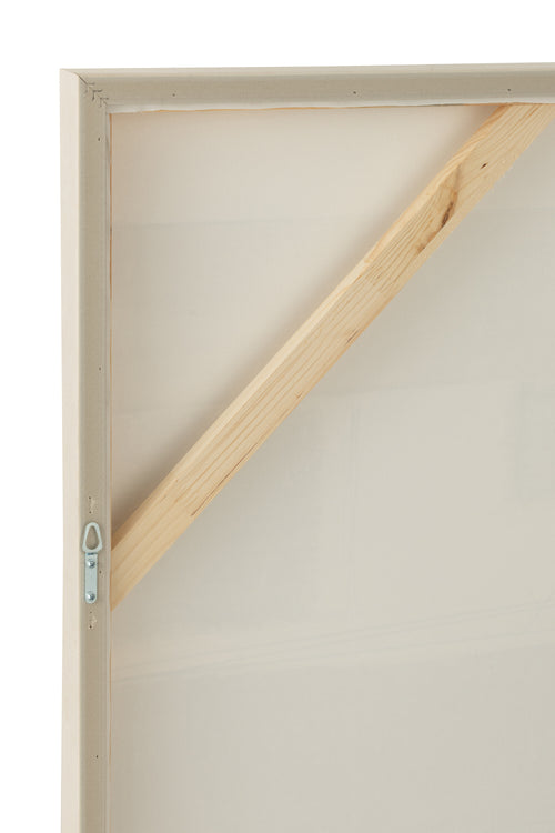 J-Line schilderij Log - canvas/dennenhout - wit - vtwonen shop