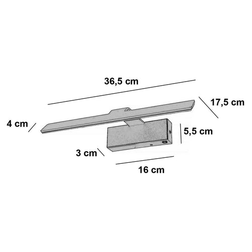 Freelight wandlamp Dali - 1 lichts - 17.5  x 5   cm - zwart - vtwonen shop