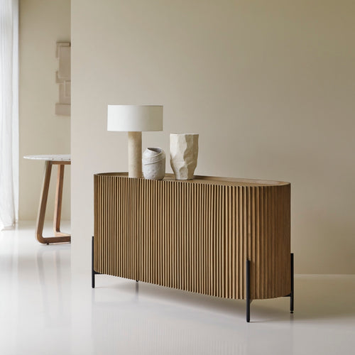 Tikamoon Buffet van mindihout 150 cm - Bruin