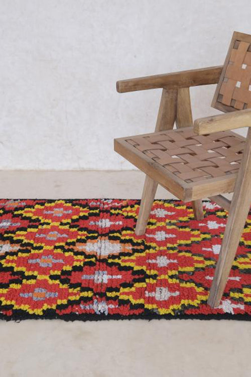 AFK Living vloerkleed Berber - handgemaakt - Wol- en katoenmix - 287 x 90 cm