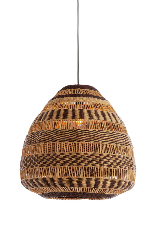 Light & Living hanglamp SOLUNA - bruin - Ø56x55cm