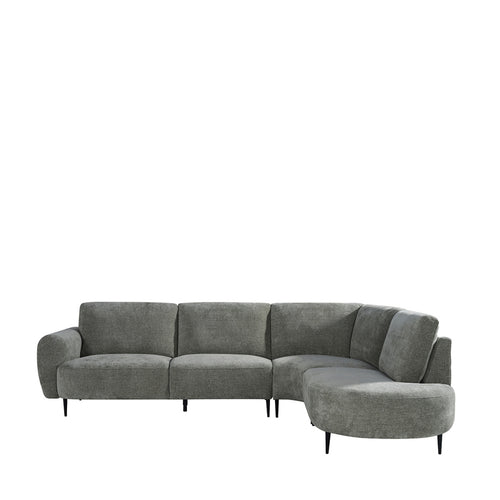 LABEL51 Hoekbank Milano Rechts - Grijs Stof - 300x232x72cm