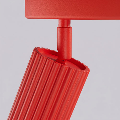 Sollux Lighting Plafondlamp KARBON 6L rood - 117x6,5x16,5cm