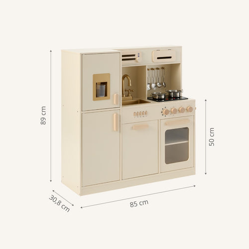 Petite Amélie Speelkeuken XL NOISETTE incl 7 dlg - MDF - beige