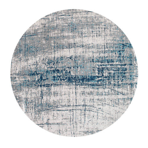 Louis De Poortere vloerkleed Bronx Azurite - blauw - 140x140cm - vtwonen shop