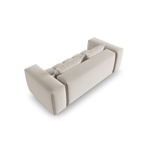 Cosmopolitan Design - Modulaire bank Verona 3-zits, flueel ecru - 85x200x70cm