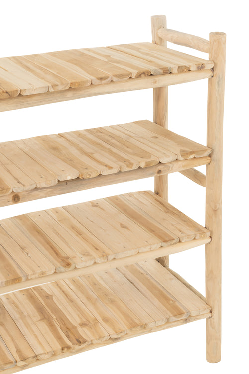 J-Line rek Ranch - hout - naturel