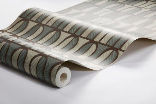 Borastapeter behang geometrische vormen bruin - 53 cm x 10.05 m - 660873 - vtwonen shop