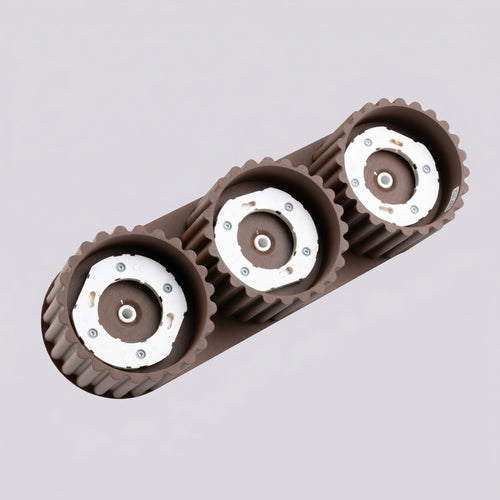 Sollux Lighting Plafondlamp AURA 3 bruin Gx53 - 32,5x10x8cm
