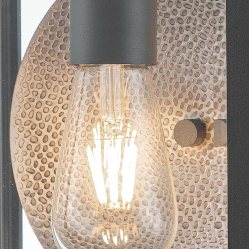 Elstead Quoizel Byron Outdoor Wandlantaarn Grafiet met Pewter Reflector, IP44