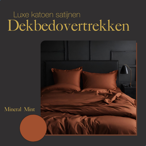 Ten Cate premium - dekbedovertrekset - 200x200/220 - 100% katoen satijn - oranje