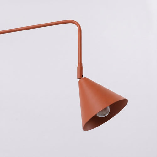 Sollux Lighting Wandlamp NOX 2 rode oker met schakelaar - 150x80x30cm