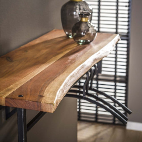 Giga Meubel Kapstok Edge - Naturel Hout - 6 Haken - 100x33x27cm - vtwonen shop