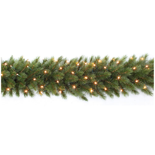 Triumph Tree Forest Frosted Guirlande met LED Verlichting - Kerstversiering met 72 Warm Witte LED Lampjes - Kerstslingers met Frosted Naaldjes -