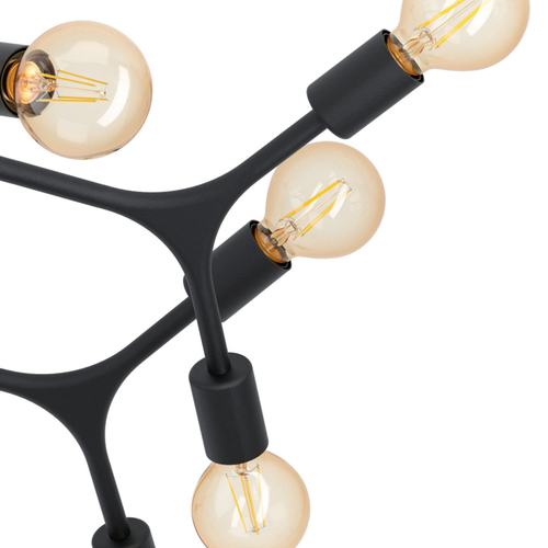 EGLO plafondlamp Bocadella 1 - e27 - ø 92 cm - zwart - vtwonen shop