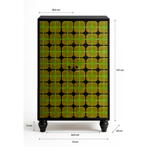 Dressoir met 2 deuren van gemelamineerd MDF en soft-close MARCUS