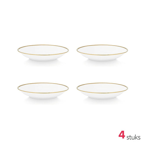 vtwonen Serviesset - Wit en Zilver - Porselein - 24-Delig - Eetservies volwassenen - Borden Set Servies - Serviezen - Kerstservies - vtwonen shop