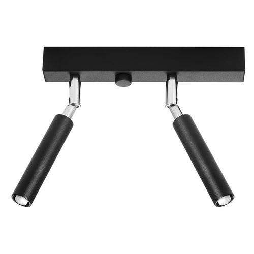 Sollux Lighting Plafondlamp EYETECH 2 zwart - 25x3x20cm