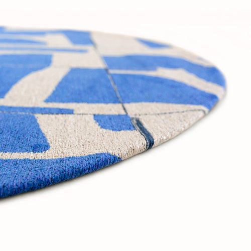 Louis De Poortere vloerkleed Campanula - blauw - 140x140cm - vtwonen shop