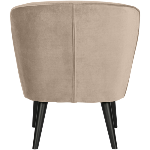WOOOD fauteuil Sara - Velvet - Khaki - 59x71x70 - vtwonen shop